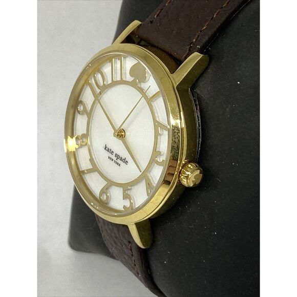 Kate Spade Park Row 34mm | White | FARFETCH Kate Spade New York 0780 Women Brown Leather White Analog Dial Wrist Watch XX573